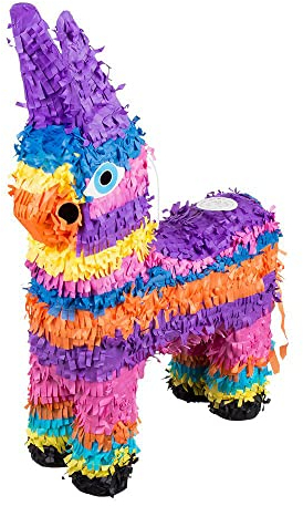 Boland 30934 - Pinata Esel für Kinder Geburtstag oder Mottoparty, 55 x 41 cm, Regenbogen, Partydeko
