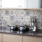 Stickers Adesivi Piastrelle | Sticker Adesivo Piastrelle di Cemento – Mosaico Piastrelle da Parete Bagno e Cucina | Piastrelle di Cemento Adesivo da Parete – azulejos 10 x 10 cm – 24 Pezzi