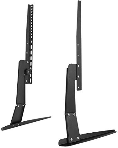 UNHO Table Top TV Stand, Universal TV Legs fits 17 to 55 Flat Screens TV Table Stand Pedestal TV Base Stand Desk Riser Max VESA 600x400mm Mount Holds up to 88lbs