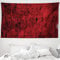 ABAKUHAUS Rot und Schwarz Wandteppich und Tagesdecke, Grungy Zusammenfassung aus Weiches Mikrofaser Stoff Waschbar ohne Verblassen Digitaldruck, 230 x 140 cm, Schwarz-Rot