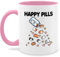 Tasse Tassen 325ml - Statement - Happy Pills - Meerschweinchen Mrerschwein - 325 ml - Rosa - hamstertasse kaffetassen sprüche statements pill fanmug meerschweinchen-tasse statement-tasse