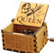Cuzit Queen, Carillon in Legno Intagliato con manovella in Legno, per i Fan della Regina Freddie Mercury, Idea Regalo per Bambini e Amici