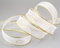 finemark 20 m x 25 mm Chiffonband Fische Kommunion Konfirmation Chiffon Weiss Gold Dekoband Geschenkband Schleifenband transparent