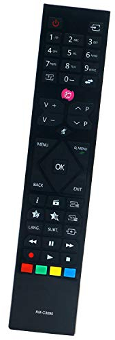 ALLIMITY RM-C3090 Fernbedienung Ersetzen fit für JVC 4K UHD TV LT-32V3010 LT-32V4201 LT-32VF43I LT-32VH42K LT-49V4200 LT-43V2100 LT-24VH30K LT-24V47JH LT-24V44JH LT-32V4200