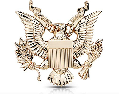 Metall-Auto-Emblem-Aufkleber, Motiv: US-Militär, US-Armee, goldfarben