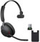 Jabra Evolve2 65 - Auriculares inalámbricos mono MS, Bluetooth Dongle, compatibles con Zoom, Webex, smartphones, tabletas, PC/MAC, 26599-899-999, con cartera móvil GTW y plan de soporte Global Teck