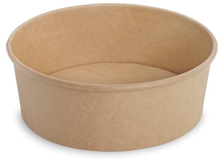 ALPHAFORM Bol à salade en carton 1300ml avec couvercle vendu séparément pour Vente à Emporter x50