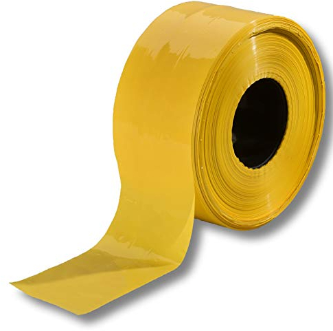 500m Rolle Absperrband Flatterband Markierungsband Warnband Folienband Partyband Parkplatzabsperrband Parkplatzabsperrung Folienabsperrband Plastikband Band DekoFun Party Geburtstag (Gelb)