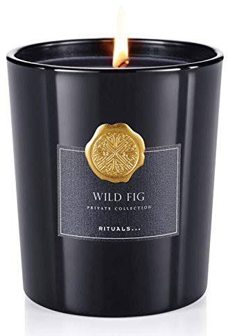 RITUALS Vela Wild Fig 360 g, duración de combustión 60 horas, diferentes aromas a elegir en este lado, incluye toallitas de limpieza Filabe