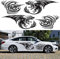 vitihipsy Auto Aufkleber DIY Auto Aufkleber Drachen und Feuer Auto Aufkleber Tür Dekoration Wasserdicht Vinyl Karosserie Aufkleber Seitenschweller Auto Dekoration für Jeep Truck SUV Geländewagen