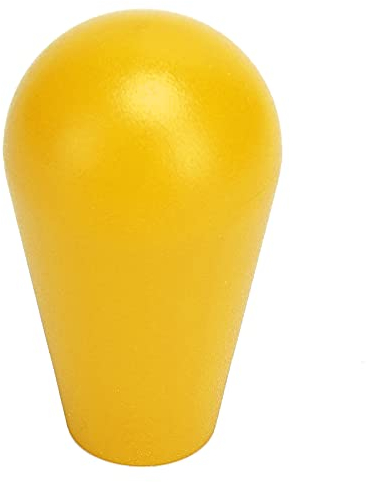 Joystick's Oval Balltop, Oval Joystick Head Rocker Ball Top Handle M6 Type Game DIY Teile Ersatzgriff Gaming Zubehör(Gelb)