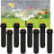 Roki-X 8 Pezzi di irrigatore per irrigazione da Giardino a Scomparsa Regolabile da 25-360 Gradi irrigatore filettato Coperto da 1/2 Pollice (Select : 10 Pieces)
