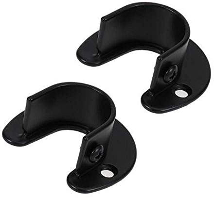 KAFENDA 2 pièces Support de Tringle à vêtements Mural, Support de Tringle à Rideau, Douille de Tringle à Rideau de Douche pour Tringle à vêtements de 1,26 de diamètre