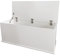 VDD Caja de madera para juguetes, 100 cm de ancho, color blanco