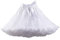 PhilaeEC Damen Petticoat Tüllrock Kurz Tutu Ballett Ballkleid Unterrock Underskirt Crinoline, Länge 40cm, Taille 55-95cm(Weiß)