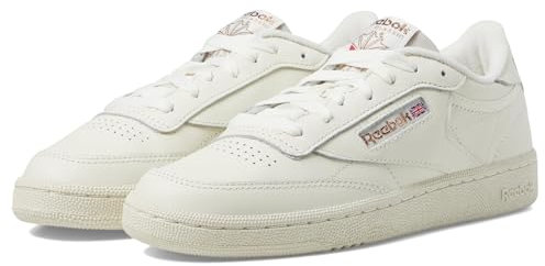 Reebok Women's Club C 85 Classic Lace Up Sneakers, Chalk/Chalk/Rose Gold, 38 EU