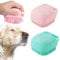 Dog Bath Scrubber Soft Silicone Pet Grooming Brush With Shampoo Massage Dispenser for Short Long Haired Dogs And Cats (Blue+Pink)