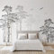 YABAOST Papier Peint Photo 3D Optique 200X100Cm Trompe L Oeil | Déco Mural Tableaux Muraux Photo Plantes Arbres Paysage Mural Décor Motif Poster Géant Stickers Muraux Optique Fond Effet