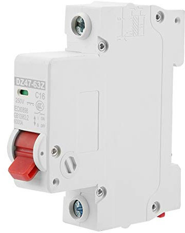 Jadeshay DC-Sicherungsautomat DZ47-63Z-1P, 16A DC-Sicherungsautomat Fehlerstromschutzschalter 6KA