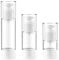 XUEYENST 3Pcs Transparent Airless Pump Bottles Refillable Empty Clear Travel Lotion Pump Containers for Lotion Essence Toner