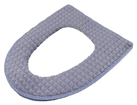 Cabilock 2 Pcs Toilet Warmer Pad Toilet Seat Cushion Mat Bathroom Toilet Seat Padded Toilet Seat Elongated Toilet Cover Toilet Seat Cover Pad Toilet Seat Warmer Flannel Liner Zipper