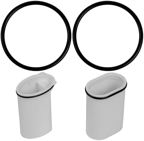 Ersatz Tauchrohr Dichtung, 2 Stück, kompatibel mit Viega Domoplex Tauchrohr Modell 6928.1-821 Artikel 290 856 und 317 232 für Baureihe bis 1996 und ab 2015, AD 34 mm ID 32 mm 2 mm Dicke, Dichtring Set