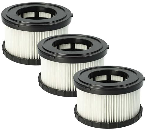 vhbw Filterset 3x Staubsaugerfilter Ersatz für Dewalt DC5151H, DC 5151 H für Staubsauger - HEPA Filter Allergiefilter