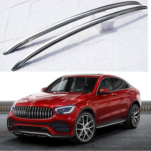 BioNyt 2 Stück Auto Dachträger für Mercedes Benz GLC Coupe C253 2016-2019 2020 2021, Aluminium Dachgepäckträger Querträger Cargo Gepackträger, Auto Zubehör