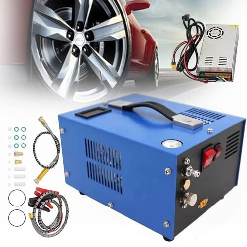 High Pressure Air Compressor 300Bar 30MPa PCP Air Compressor 12V DC, PCP Compressor 4500 Psi, PCP Air Rifle Pump 110V/220V AC, High Pressure Pump Scuba Tank Compressor Pump
