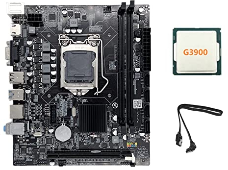 Sefdrert H110 Computer Motherboard LGA1151 Supporta Celeron G3900 G3930 CPU Supporta Memoria DDR4 con G3900 CPU+ SATA