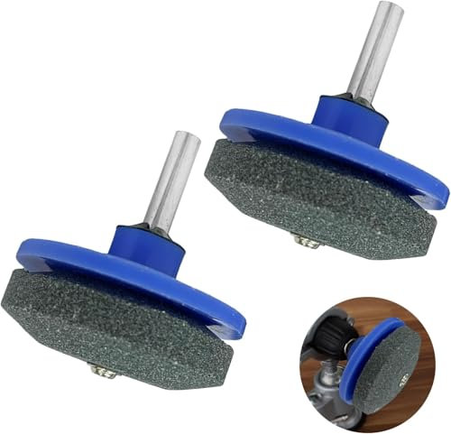 2-Pack Lawn Mower Blade Sharpener – Fits Most Lawn Mower Blades, Easy-to-Use Garden Tool Sharpener