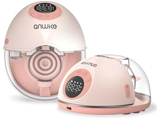 ANWIKE Milchpumpe Elektrisch Doppelt - Ultra-Leise 35dB Elektrische Milchpumpe Freihändig