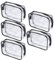 5 Pcs Cosmetic Bags, Clear Makeup Bag for Women Men, Clear Travel Toiletries Toiletry Bags for Travel Wash Bag, Transparent Waterproof Airport Liquid Bag Organiser Pouch