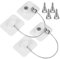Baby-Safe - Cerraduras para puerta de refrigerador (paquete de 2) con 4 llaves, aleación de zinc de acero inoxidable, adhesivo fuerte, se adapta a refrigeradores, congeladores, armarios, secadoras