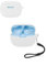 Custodia protettiva per auricolari wireless JBL Wave Beam 2, custodia in silicone morbido con cordino, delicata sulla pelle e resistente, bianca
