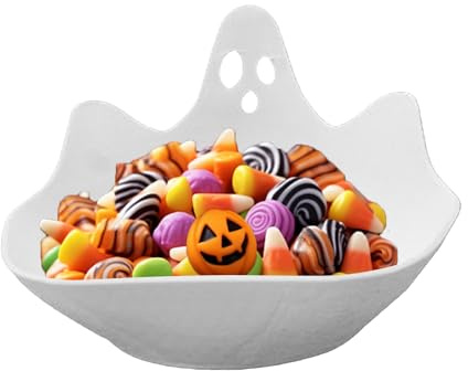 Halloween Party Plates - Halloween Ghost Serving Platter | Stable Platter Tableware Decorations Cheese Charcuterie Board for Appetizer Desserts Salad Snacks Serving Trays