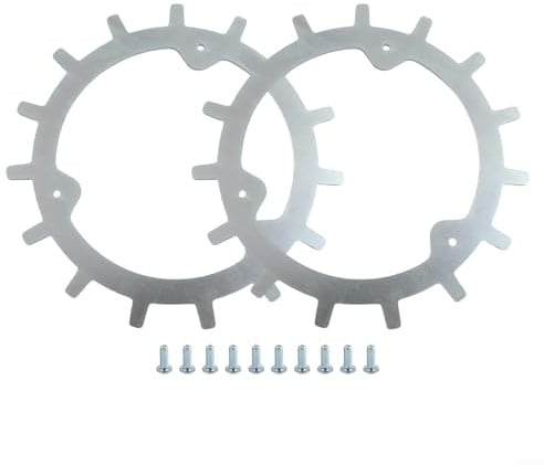 CNANRNANC 2 Pcs Stainless Steel Robotic Lawnmower Wheel Spikes, for Mammotion Yuka Mini Self-Centring Models Silver Enhancing Mower Performance