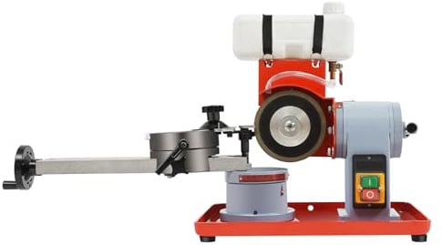 250W Schärfmaschine, Sägeblattschärfgeräte Schärfmaschine für die Holzbearbeitung und Holzwerkstoffherstellung, 220V 2850RPM Schärfgerät Kreissägeblatt Schleifer mit 0.22 Gallon Wassertank