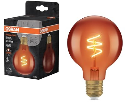 Osram Vintage 1906 LED DIM CLASSIC GLOBE80 FIL COPPER DIM 3W/620 E27