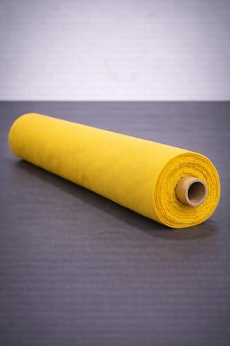 Wasserdichter Outdoorstoff Meterware – beschichteter Polyester Stoff (200 g/m²), UV-beständig, wetterfest & reißfest | Originales Outdoor Material für UNICOVR Abdeckungen (Gelb)