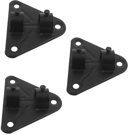 NUOBESTY 3pcs Industrial Fan Wall Mount Bracket Fan Wall Mount Rack Triangular Iron Base Plate Thickened Materials Enhanced Air Circulation Versatile Installation for Warehouse