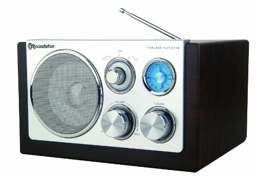 Roadstar HRA-1200 N/WD - Radio portátil (Am, FM, 88-108 MHz) Color marrón