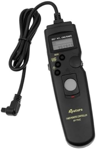 Aputure Timer Camera Remote Control Shutter Cable 3C for Canon EOS 1d,1ds,Mark II, III, IV, 5D, 5D Mark II, 10D, 20D, 30D, 40D, 50D, 60D, 7D, fully compatible with Canon RS80N3, Inexpensive Intervalometer for Time Lapse