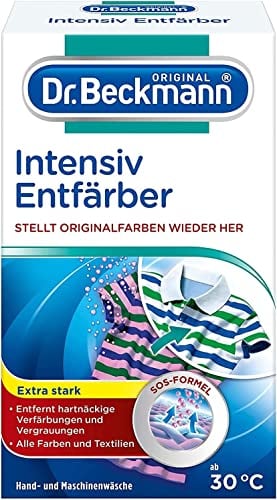 Dr. Beckmann Intensiv Entfärber | Wäsche erfolgreich entfärben und verfärbte Textilien retten | Stellt Originalfarben wieder her | 200 g