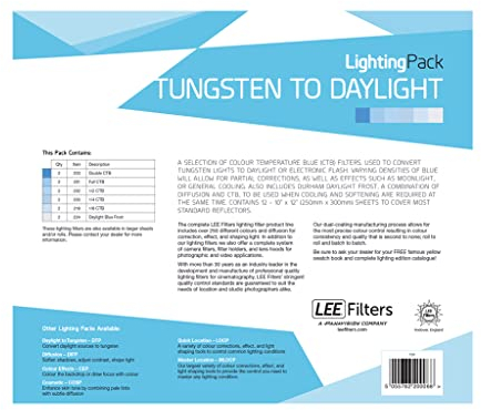 Lee Filter-Beleuchtungspaket Wolfram bis Tageslicht
