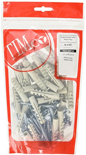 TIMCO Coach Screws Hex Head Silver - 6.0 x 60