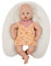 Efie - kleines Bio Stillkissen mit Bezug – GOTS-zertifiziertes Babykissen aus Bio-Baumwolle (kbA), für Frühchen & Neugeborene, Made in Germany, Inlett gefüllt mit Bio-Dinkelspelz