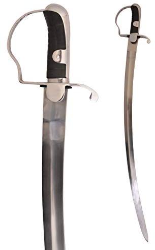 Preußischer Kavalleriesäbel M 1811, Blüchersäbel Säbel echt Metall Erwachsene Piratensäbel Hochwertiges Schwert ab 18