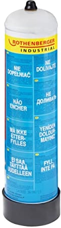 Rothenberger Industrial - Sauerstoff-Einwegflasche - 110 bar - 930 ml - 35741