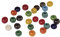 Rayher Hobby 1418549 Glas-Großlochradl, opak, Durchmesser 6 mm, Dose 55 g, gemischt